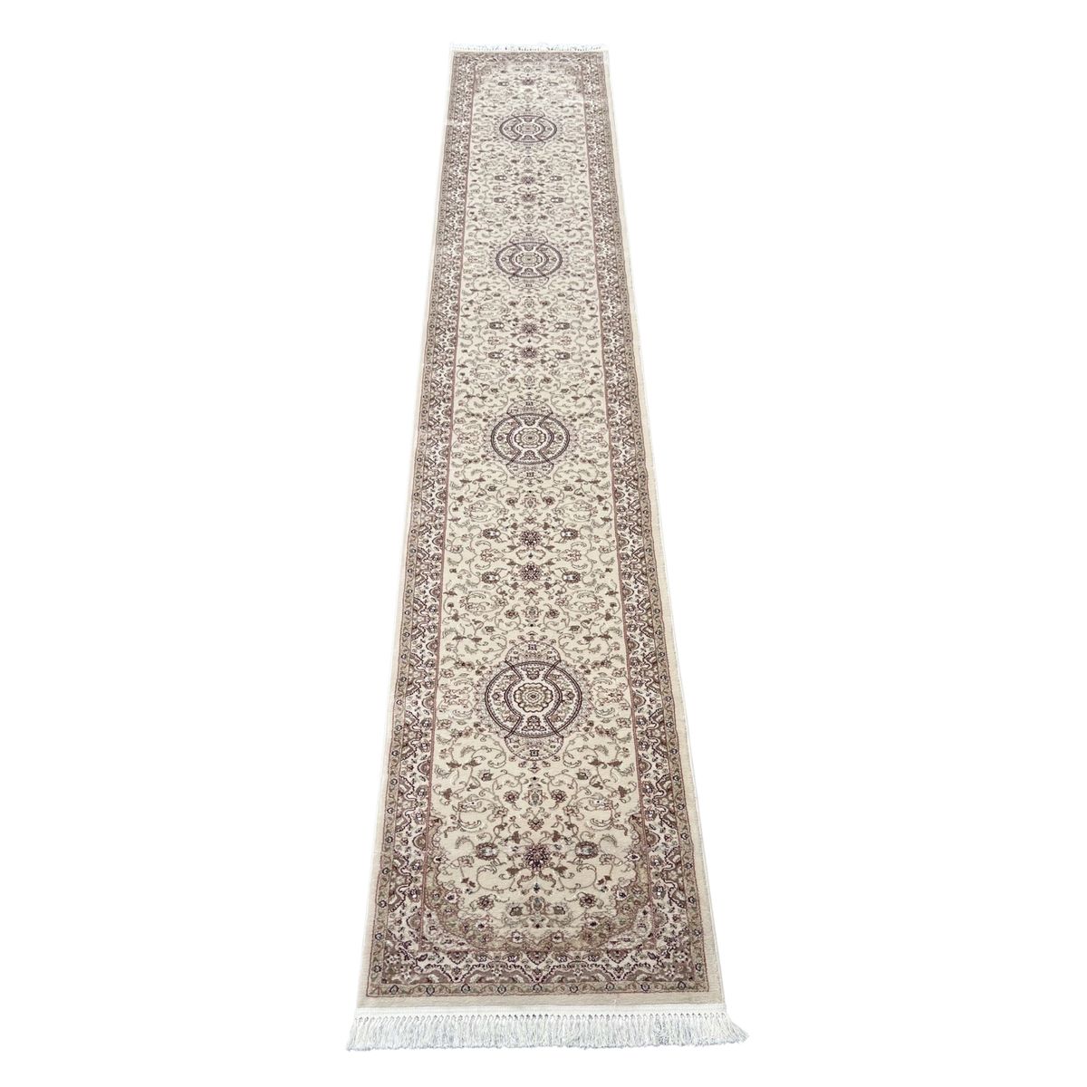 Cream beige persian machine made runner rug 500 x 80 cm shop today