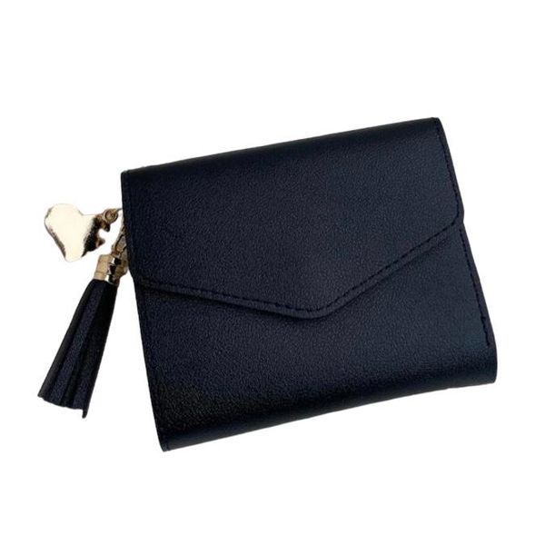 Metal Heart &amp; Tessel Decor Small Wallet