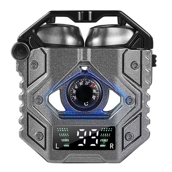 New H9 Dual Waterproof In-Ear Hi-Fi Stereo Wireless Headphones,Gray