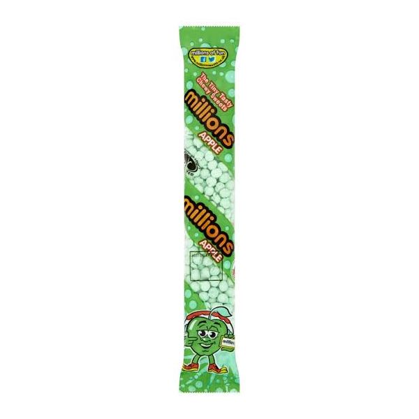Millions Apple Tiny Tasty Chewy Sweets Tube - 60g