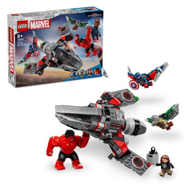 LEGO® Marvel Captain America vs. Red Hulk Battle 76292
