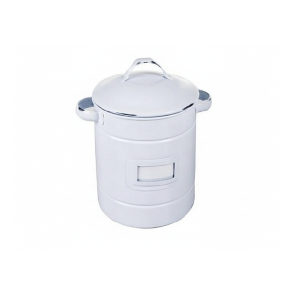 Vintage Collectable White Storage Can
