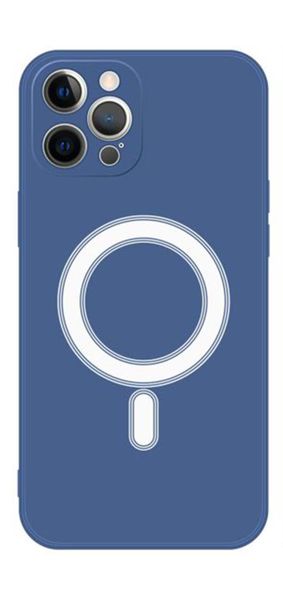Blue Soft Silicone Cases Magnetic For Iphone 12/12pro/12 promax