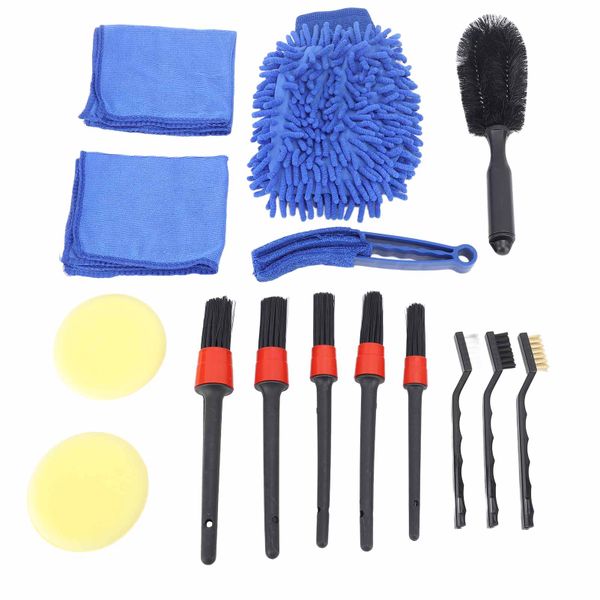 15 Pieces Rugged Car Brush Set (0.7lb)