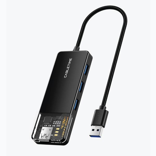 4 Port USB 3.0 Hub Superspeed 5GBPS with Power Supply