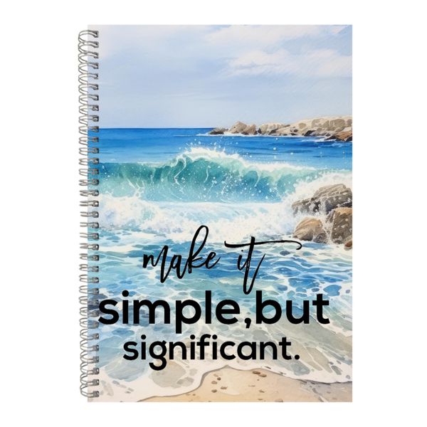 Significant A4 Notebook Spiral Lined Trendy Motivational Graphic Notepad142