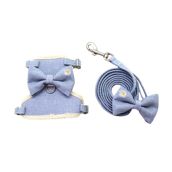 Cat Vest Harness and Leash Adjustable Anti-lost Cat Harness - Blue M