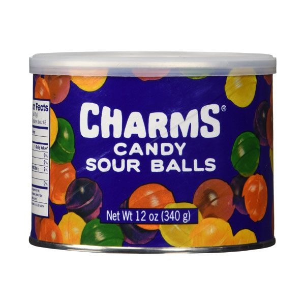 Charms Sour Candy Balls Tin - 340g