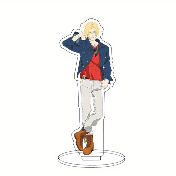 1pc 2D Anime Acrylic Figure, Desktop Bedroom Decor, Collectible
