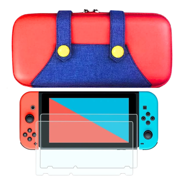 Gamer Guard Case Combo Compatible with Nintendo Switch+2 Screen Protectors