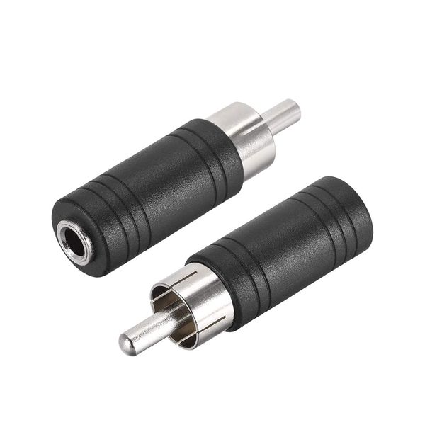 CCB RCA Male to 6.35mm Female Connector Stereo Audio Video Adapter -CCB538