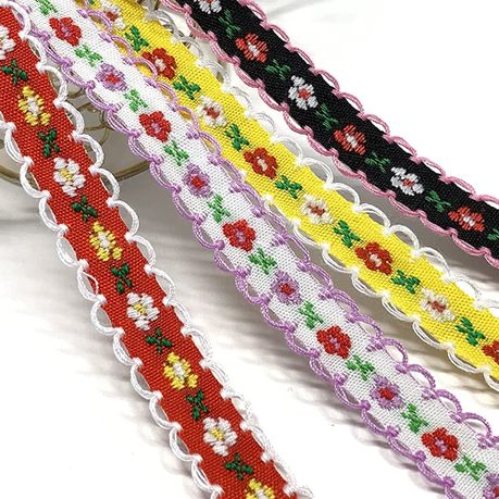 1 Yard/Roll Lace Trim Ribbon Embroidered Ribbons For Crafts And