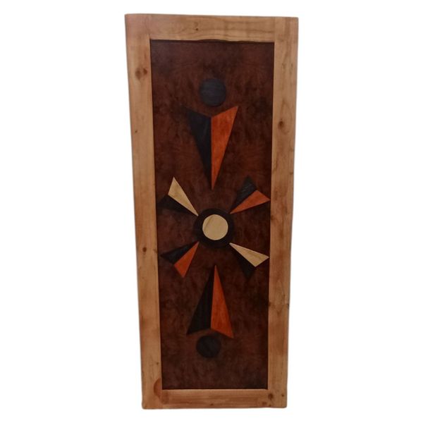 Decorative Pine Door with Centre Geometric Design - 203cm x 80cm x 4cm
