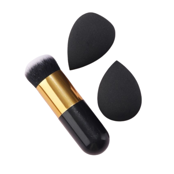 Beauty Makeup Sponge Set &amp; Chubby Foundation Makeup Brush