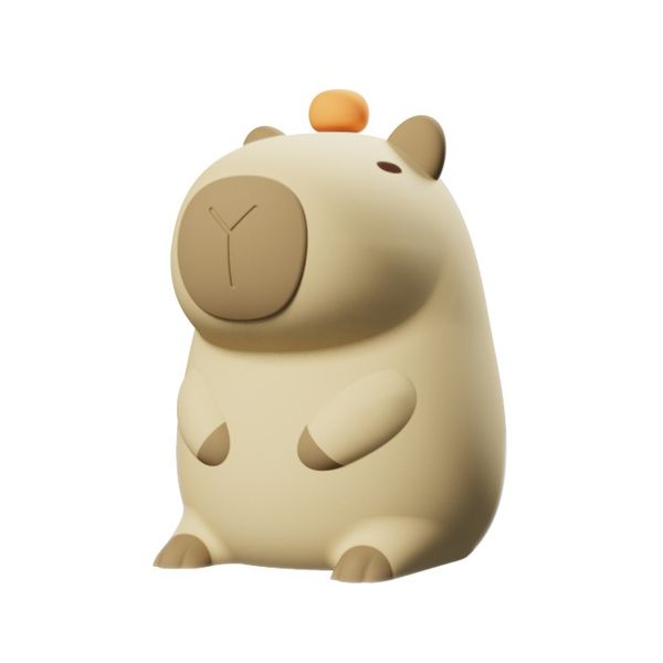 Control Dimmable Timed-Off Cute Healing Capybara Night Light