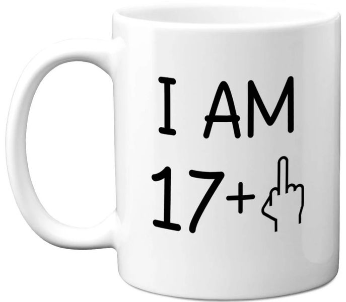 18th Birthday Middle Finger Birthday Christmas Gift Premium Coffee Mug