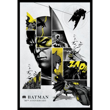 Batman - 80th Anniversary Poster with Black Frame | Buy Online in South  Africa 