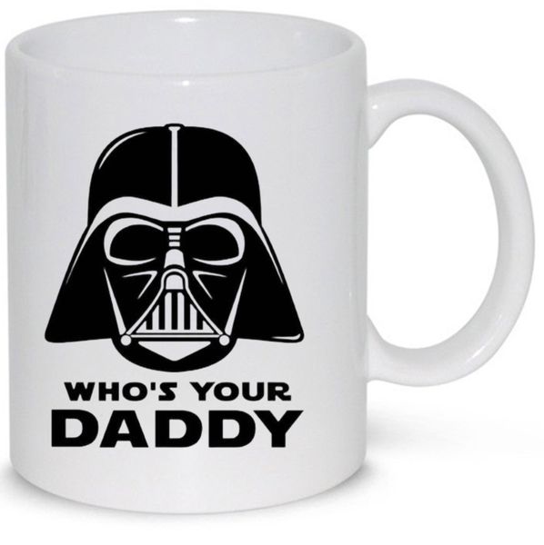 Who's Your Dad Star Wars Birthday Gift Coffee Mug (11Oz Standard Mug)