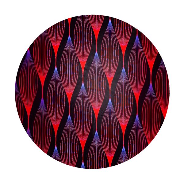 Scarlet Hibiscus Haze Round Tablecloth