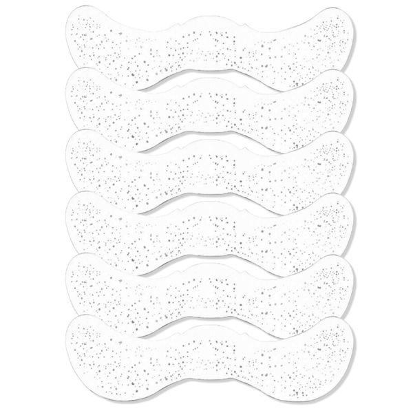 6 Piece Shiny Silver Freckle Stickers - Waterproof Face Temporary Tattoos