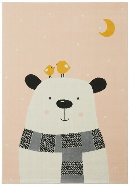 Kids Original Canvas Kids Mr Bear - Pink Background