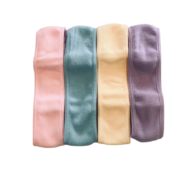 Set of 4 - Towel Hair Wrap/ Headband/ Facial Headband For Make Up