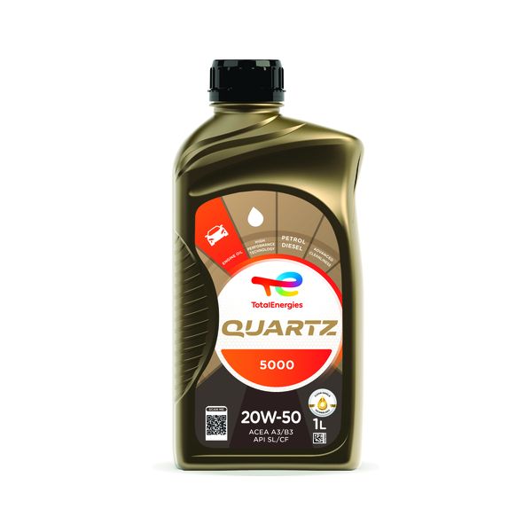 TotalEnergies Quartz 5000 Multigrade Engine Oil 20W50 1L