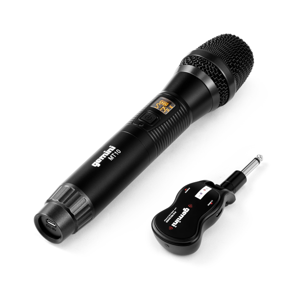 Gemini GMU M100 Professional Wireless Rechargeable UHF Microphone System