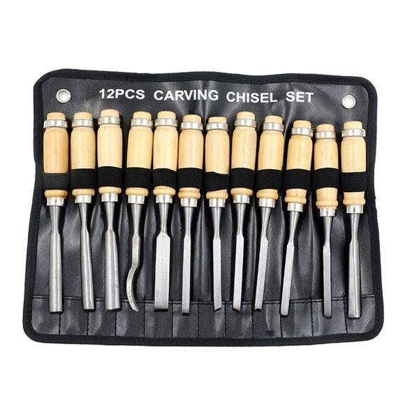 12 Piece Wood Carving Chisel Tool Set