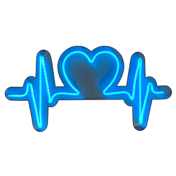 Neon Heartbeat LED Sign