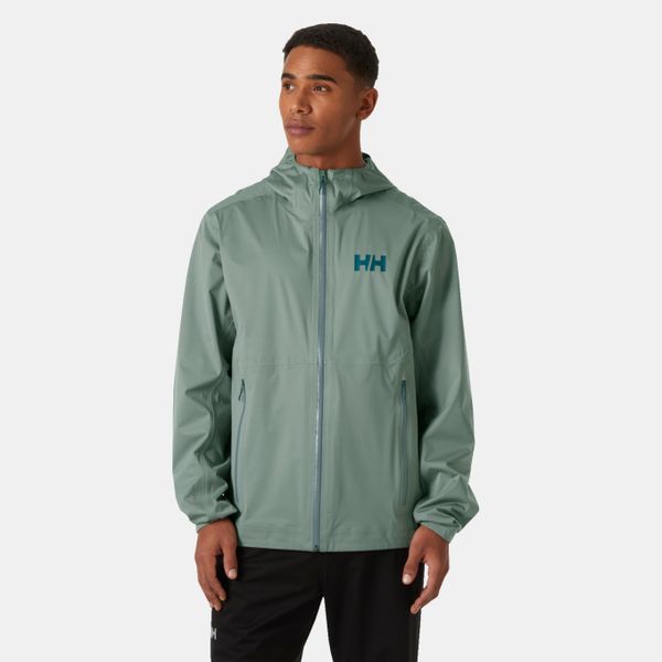 Helly Hansen Men's Momentum 3-Layer Waterproof Stretch Jacket - Grey Cactus