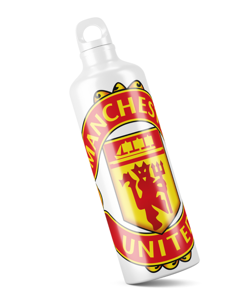 Katz Designs - Metal Water Bottle - Manchester United