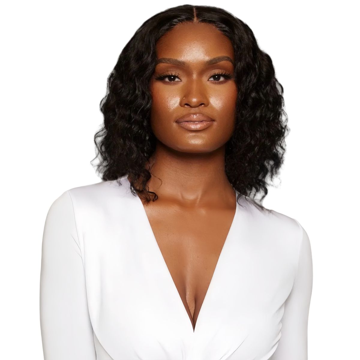 Marigold 12 inch Full Frontal Curly Wig Human Hair Natural Colour