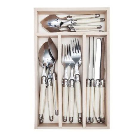 Laguiole 16pc Stainless Steel store Flatware Set Thiers France Silverware