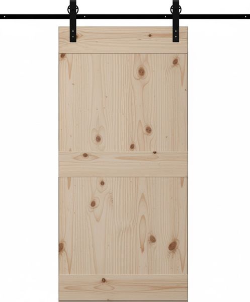 Mid Plank Barn Door With Hardware Kit (2100mm x 920mm)