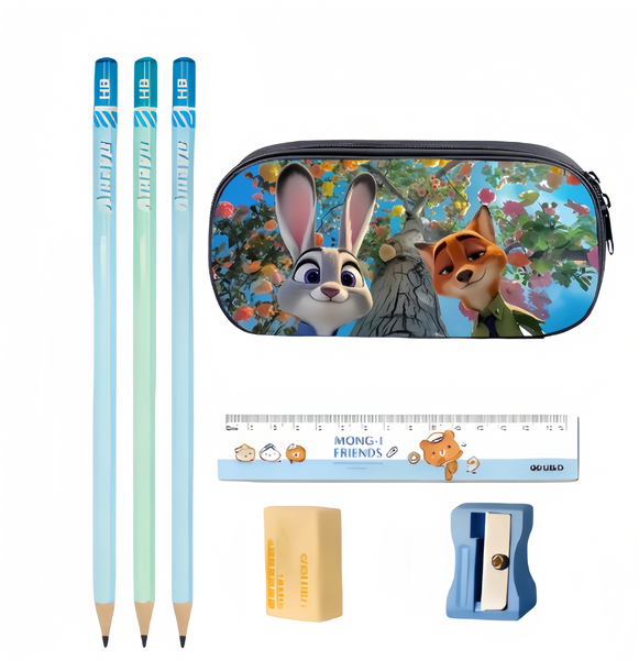 Large Capacity Cartoon Pencil Case - Portable Stationery Bag for Kids