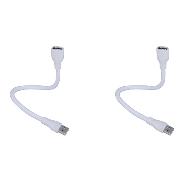 2 Pcs Flexible Usb Extension Cables Male To Female