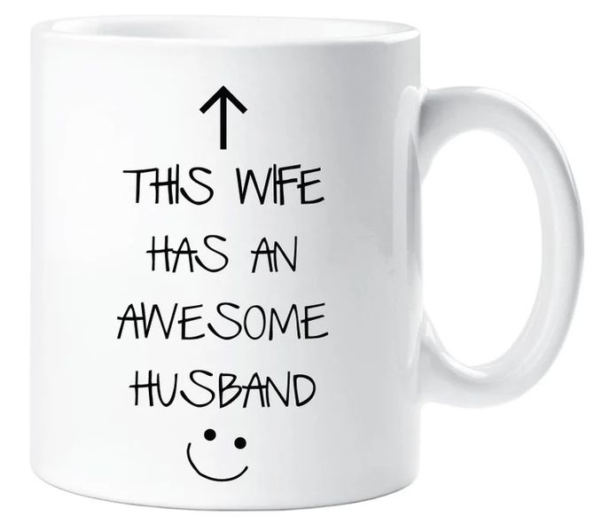 This Wife Has An Awesome Husband Anniversary Valentine Gift Mug