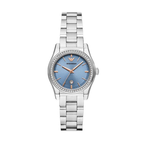 Armani Federica Womens Silver Stainless Steel Watch-AR11593