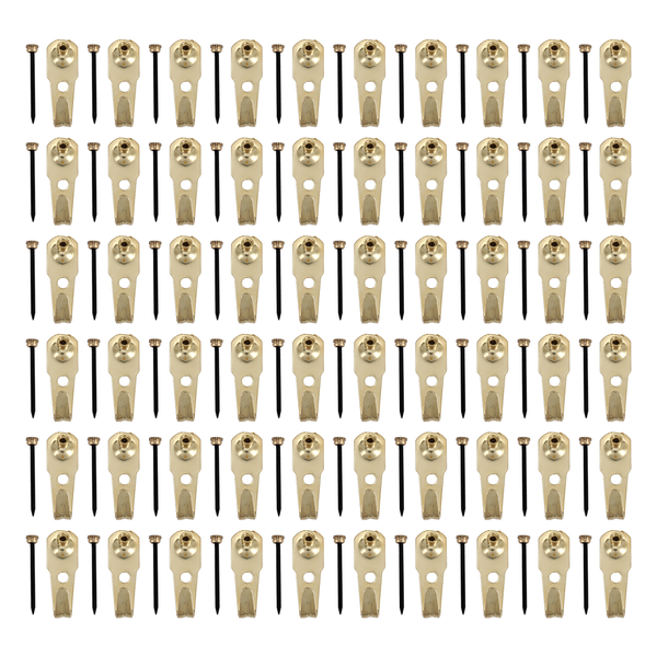 60 Pcs 30 Lb Photo Frame Hanger Hooks Picture Nails For Hanging Clock