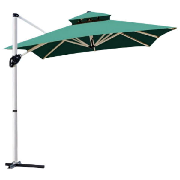 Windproof Patio Umbrella - 3x3M, UV Protected