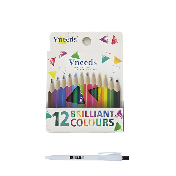 Mini Artist Quality 12Pcs Per Pack Coloring Pencils With ReVibe Pen 2Pack