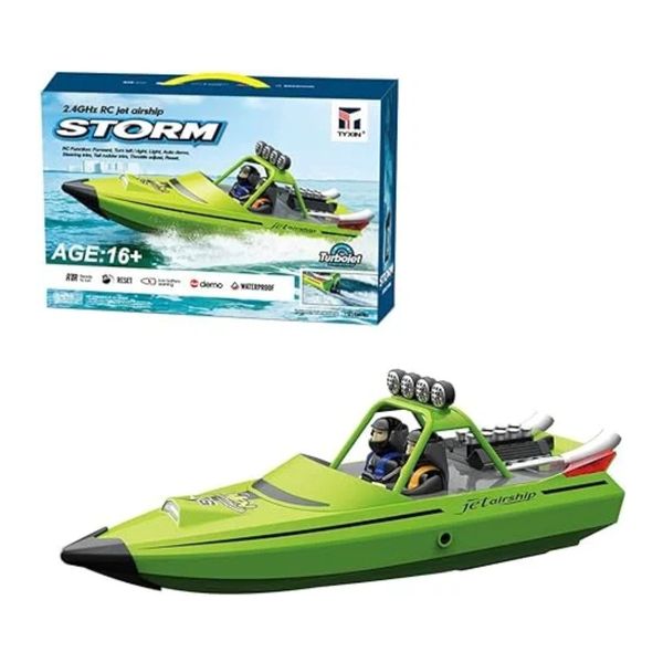 Storm Turbo Jet Airship Rc Boat-2.4GHZ-Green
