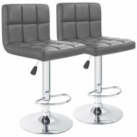 Bar Stools / Kitchen Counter Breakfast Swivel Chairs - 2 Pack