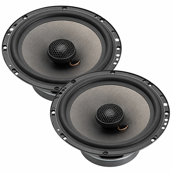 Round Speakers with Central Mesh Design Modern Audio Accessory