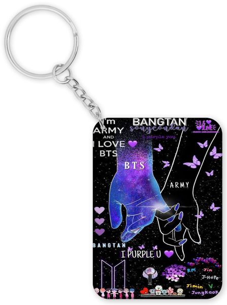 I Purple You Birthday Christmas BTS Kpop Gift Keyring