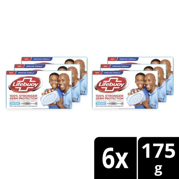 Lifebuoy Deo Fresh Hygiene Bar Soap 6x175g