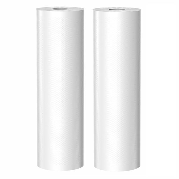 15 Meter Long Vacuum Sealer Rolls | Double Pack | Refill | Cut To Size