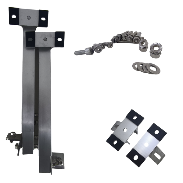 Solar Panel Mounting Legs / Brackets - Adjustable Roof &amp; Wall Support Kit