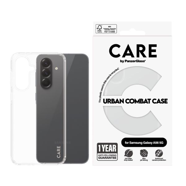 Care by PanzerGlass Samsung Galaxy A56 Urban Combat Case Cover - Clear